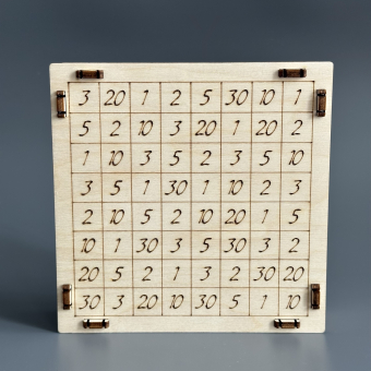 Копилка деревянная "НЗ" 15х15х3,5 см