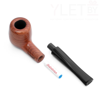 Курительная трубка для табака деревянная «Премиум», классическая, красное дерево