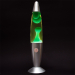 Лава лампа с воском в сером корпусе 35 см Зеленая