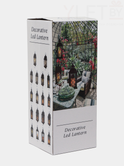 Светильник декоративный черный "Камин домик с трубой"