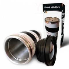 Кружка объектив KD-M12 сталь белая линза