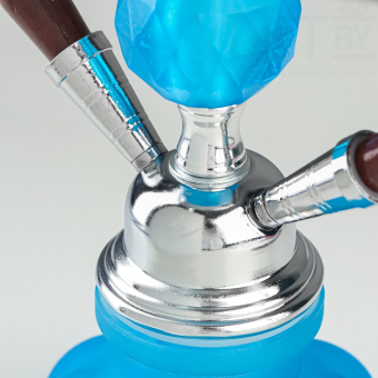 Кальян «Фуджейра», 25 см, 2 трубки, синий