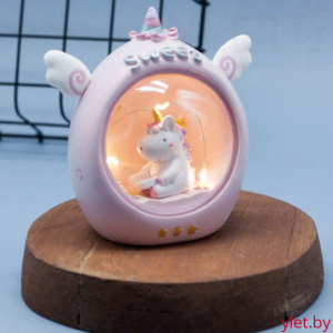 Ночник "Unicorn ball", pink единорог