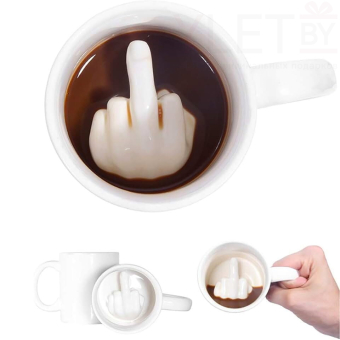 Кружка Up your mug, средний палец