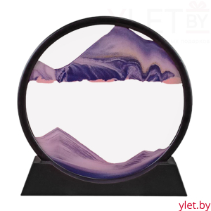 Песочная 3D картина (фиолетовый) 18х19 см