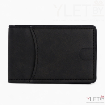 Зажим для купюр, карт, картхолдер, портмоне, чёрный