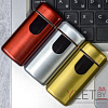 Импульсная зажигалка Lighter двойная сенсорная диагональные контакты