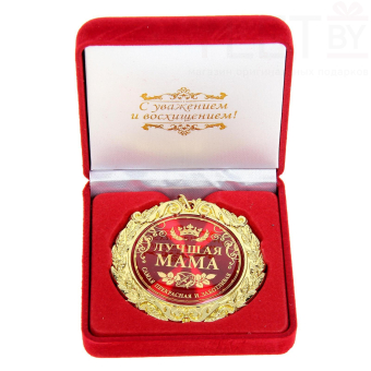 Медаль в бархатной коробке «Лучшая мама»
