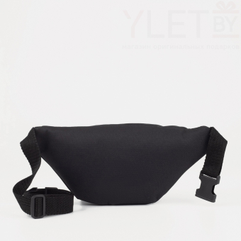 Сумка поясная "Макси" на молнии, 25*6*13 см, черный