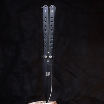 Нож бабочка Черный Звено