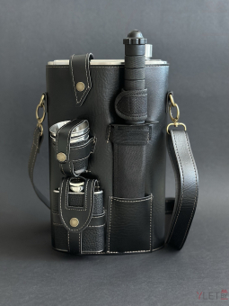 Набор походный 5 предметов (фляжка 1920 мл, 2 стопки, нож, фляжка малая)