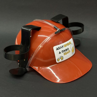 Каска под банки красная "Антисушняк"