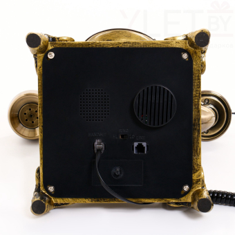 Ретро-телефон «Амес», громкая связь, 18×24×25 см, позолота