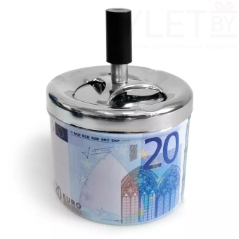 Пепельница бездымная 20 евро 9х12 см