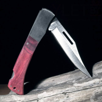 Нож СТИЛЕТ Stainless Steel металлический складной в чехле
