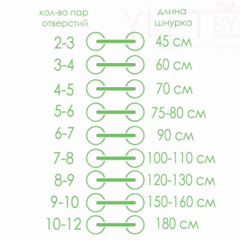 Набор шнурков для обуви Шар, 6 шт, силиконовые, светятся в темноте