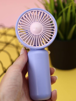 Вентилятор портативный ручной, фиолетовый