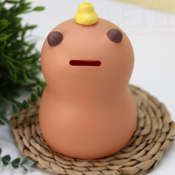 Копилка "Capybara duck", brown (19,5 см), пластик