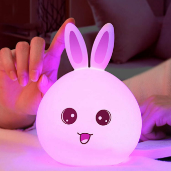 Силиконовый LED ночник Зайчик