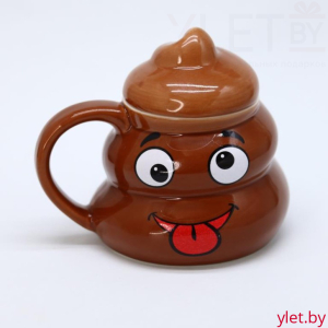 Кружка «Goofy poop», brown (500  ml)