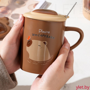 Кружка «Capybara playing», (400 ml)