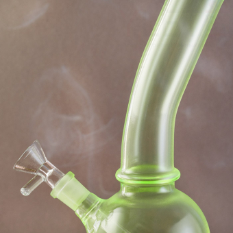 Бонг стеклянный 20 см Салатовый