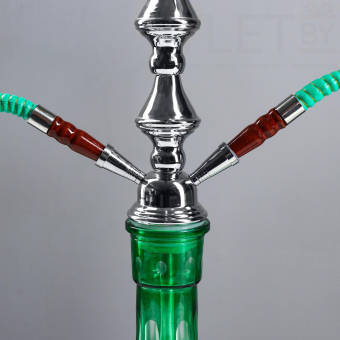 Кальян Stars, 52 см, 2 трубки, Зеленый