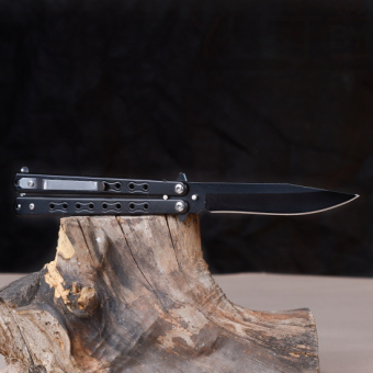 Нож бабочка Черный Звено