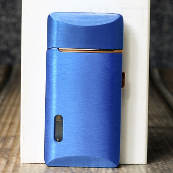 Зажигалка газовая с кремнем и кнопкой турбо с индикатором газа