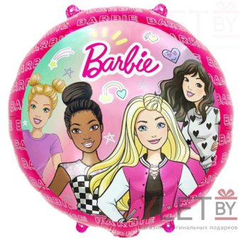 Шар (18''/46 см) Круг, Барби с подругами