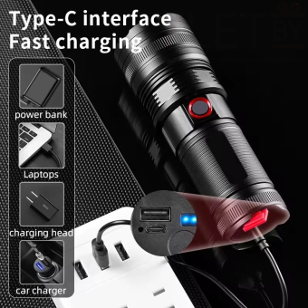 Сверхъяркий светодиодный фонарь Rotekors XA-P701 со встроенным аккумулятором + Power bank