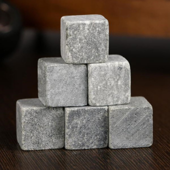 Камни для виски 100% мужик, 6 шт