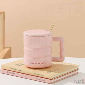 Кружка «Sweet honey», pink (400 ml)