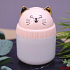 Настольный увлажнитель воздуха -  ночник "Cat", pink, портативный, USB