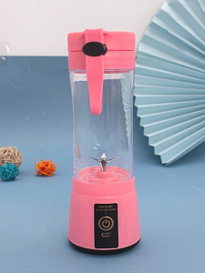 Блендер портативный "Juicy", pink, USB, (24*8 см)