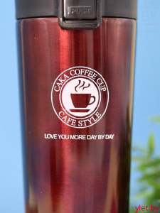 Термокружка «Love you more day by day», black (500 мл)